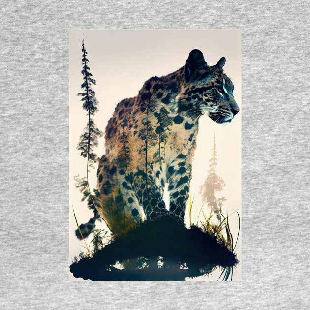 Clouded Leopard Double Exposure by ABART BY ALEXST 